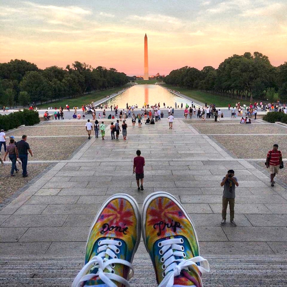 UNIF DONT TRIP TIE DYE SHOES
